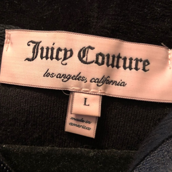 ‼️Juicy Couture Velour Bling Hoodie Size L - Picture 4 of 4